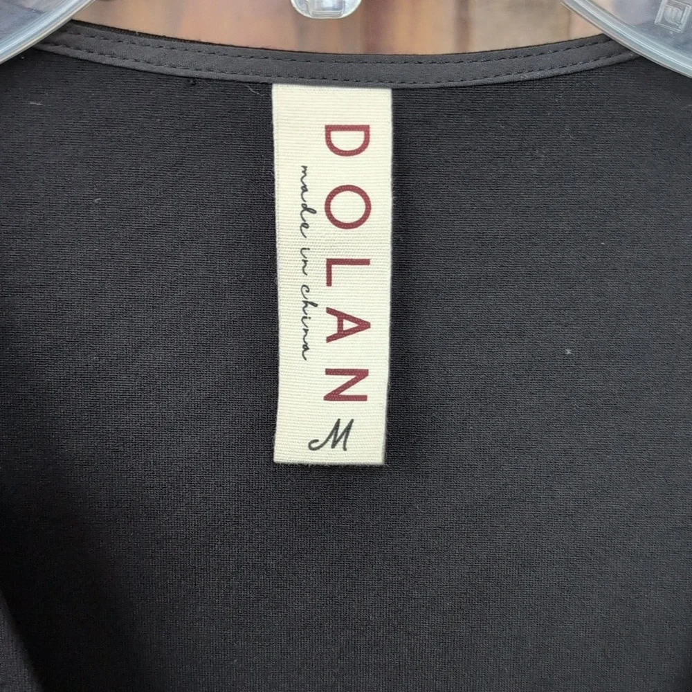 Dolan Black Left Coast Rhinestone Bow-Front Cardigan Top - Women's Medium - Picture 3 of 6